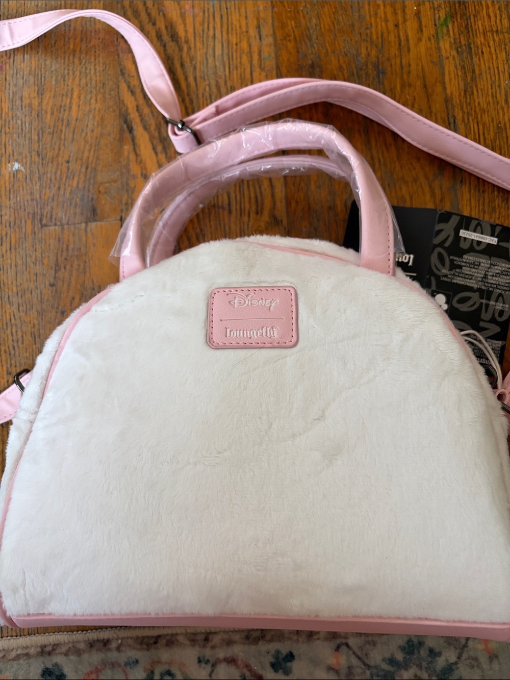 Disney loungefly the aristocrats Marie fuzzy dome crossbody bag - Picture 6 of 6